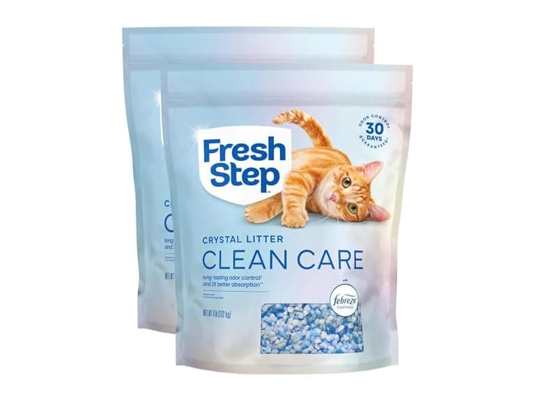 2PK Fresh Step Clean Care Crystal Cat Litter - Image 1