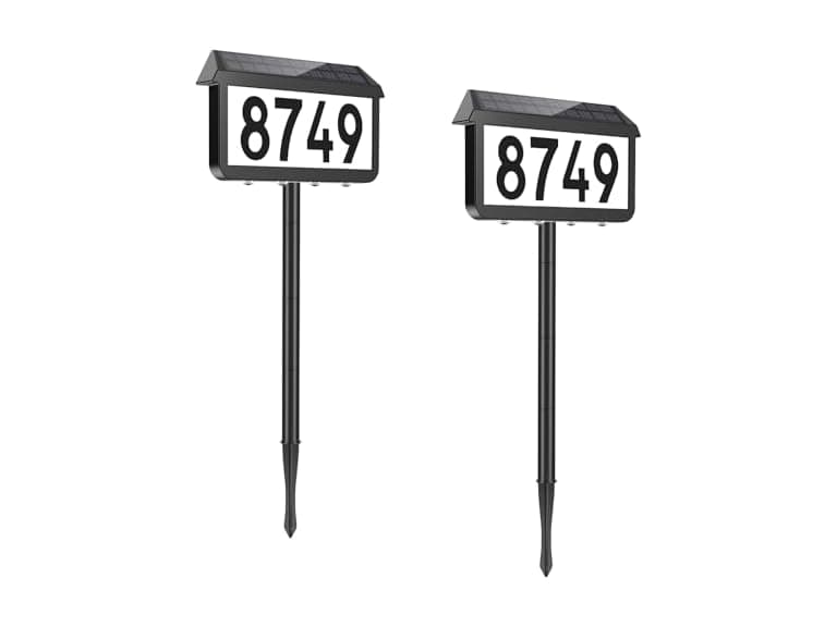 Solar Address Signs 2 Packs - Image 1