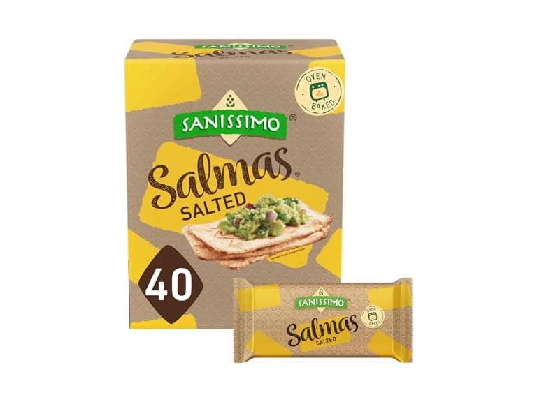 Sanissimo Salmas Salted, 40 packs of 3 Crackers - Image 1