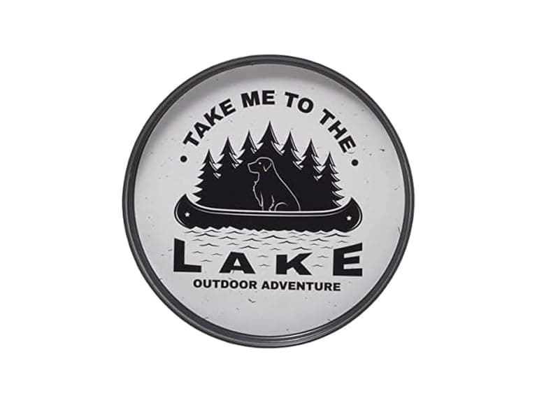 Pfaltzgraff Decorative Plastic Serving Dish Round, Lake - Image 1