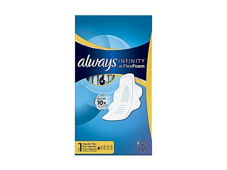 (3Pk) Always Infinity Maxi Pads, Regular - Image 1