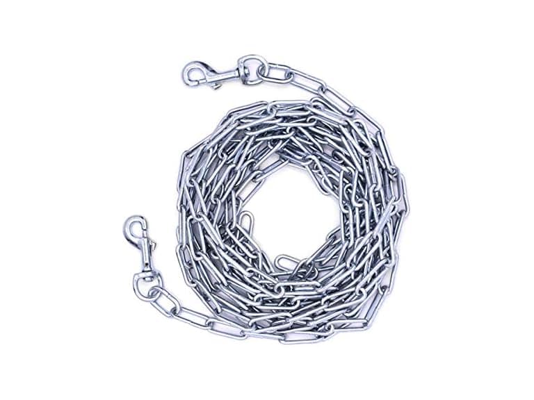 OmniPet Leather Brothers Welded Link Dog Tie - Image 1