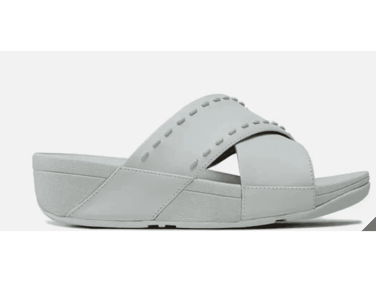 FitFlop Lulu Rubber-Stud Cross Slides - Image 1