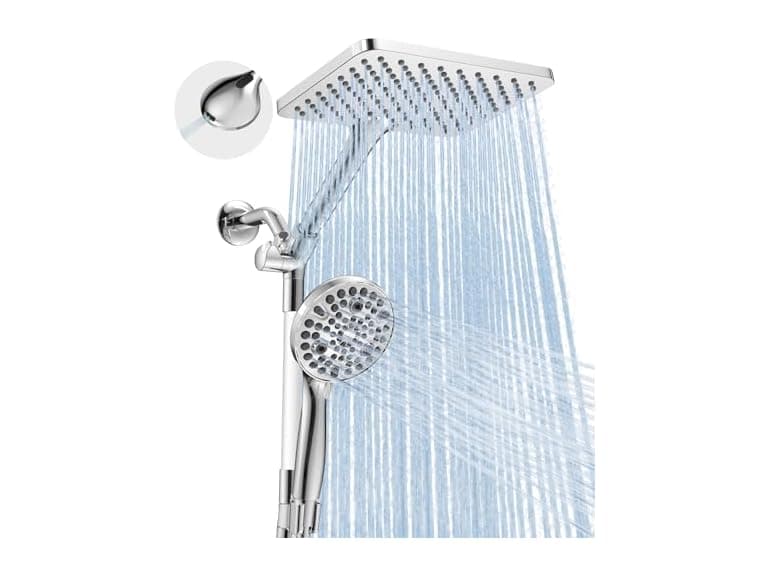Dual Handheld Shower Head Combo, 2-In-1 - Image 1