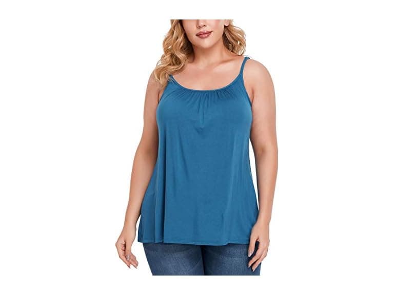 Ritera Women (L) Tank Top Built Padded Camisole - Image 1