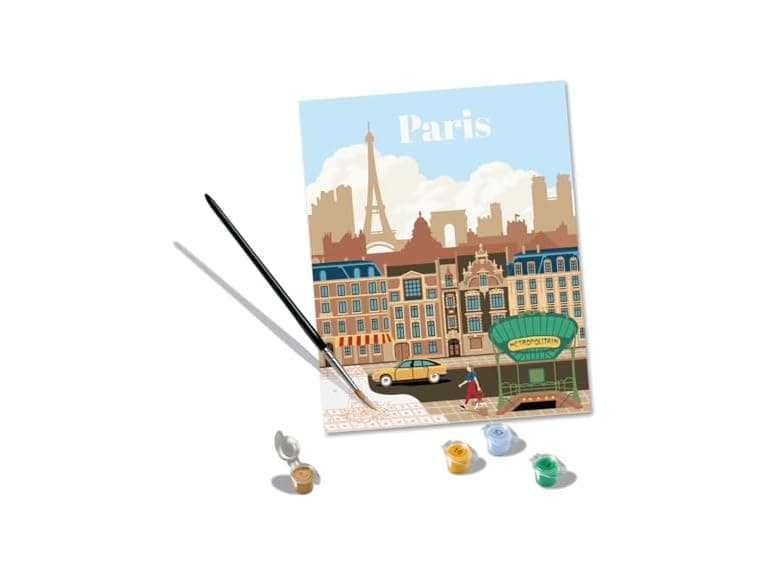 Ravensburger Relax CreArt Paris Paint by Numbers - Image 1