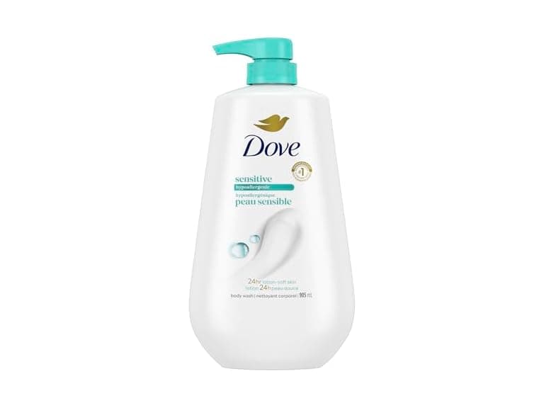 (3-Pack) DoveBody Wash Sensitive Skin, 34 Fl Oz - Image 1