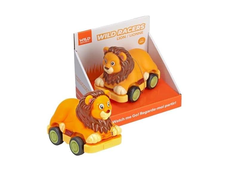Wild Republic Wild Racers Lion Action Toy - 4.5" - Image 1