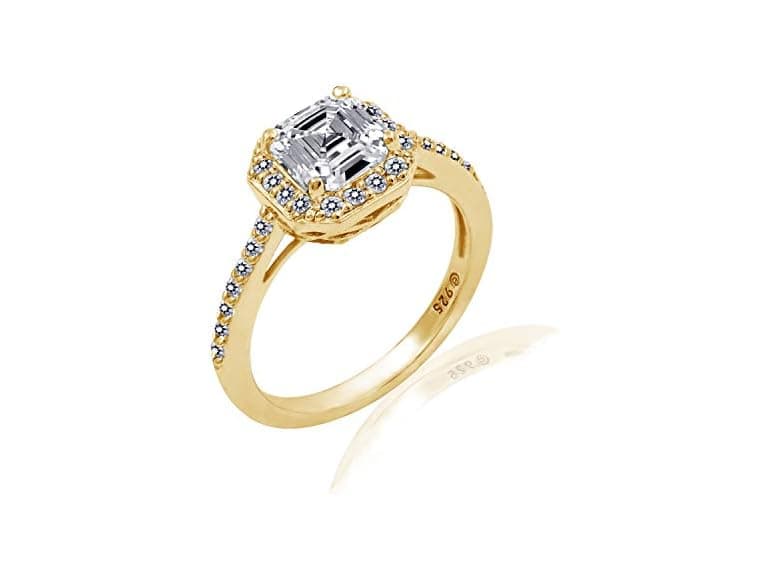 Amazon Essentials Ring Halo Sterling - Image 1