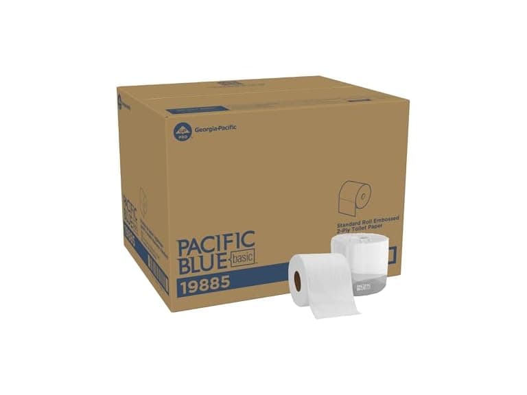 Pacific Blue 2-Ply Toilet Paper 80 Rolls - Image 1