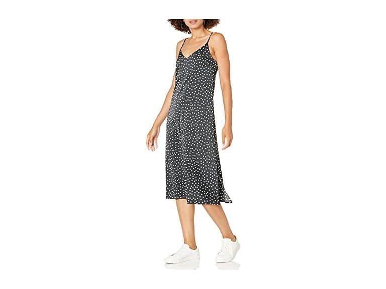 The Drop Ana Silky V-Neck Midi Slip Dress (XL) - Image 1