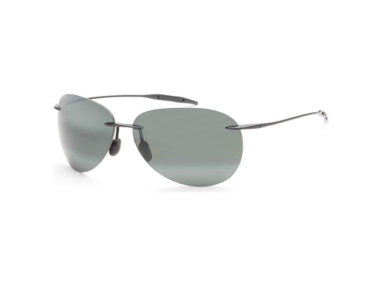 Maui Jim Men's 63mm Black/Grey Polarized Sunglasses (Open Box) - Image 1
