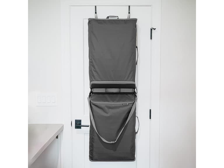 CleverMade Over The Door Laundry Hamper, Double- Stone - Image 1