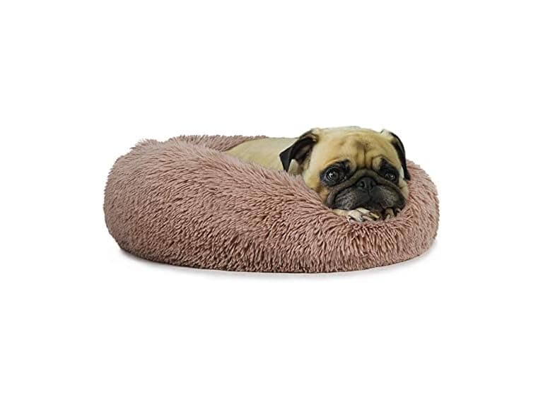 Small Deep Sleep Calming Bed for Dogs with An - Image 1