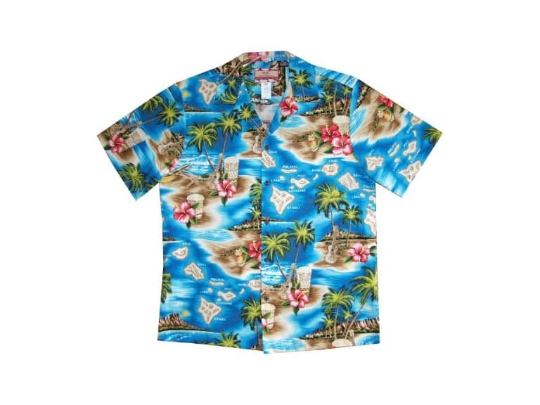 RJC Men's Hibiscus Hawaiian Islands - Image 1