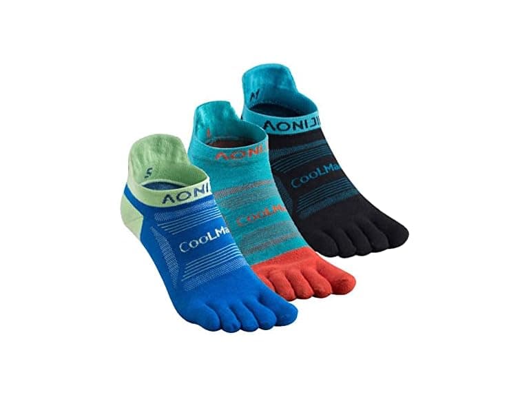 YOUGLE 3 Pairs Five Toe Ankle Socks(L, Low Cut) - Image 1