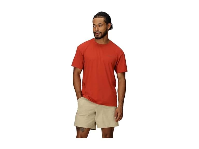 MARMOT Men Small Air Exchange UPF 50 Short Shirt - Image 1