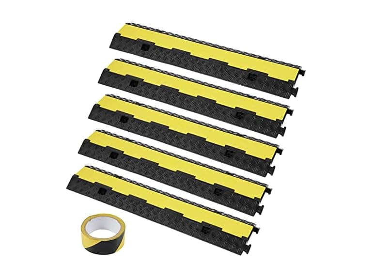 5-Piece Rubber Cable Guard, Dual Channel, 12000 - Image 1