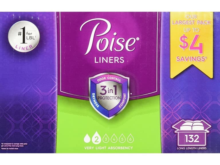 Poise Very Light Absorbency Liner, Long - Image 1