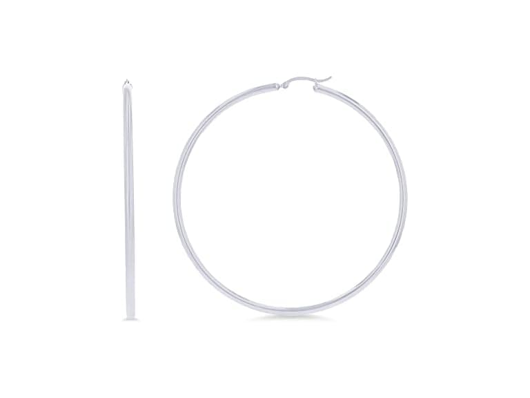 14k White Gold Solid Polished Round - Image 1