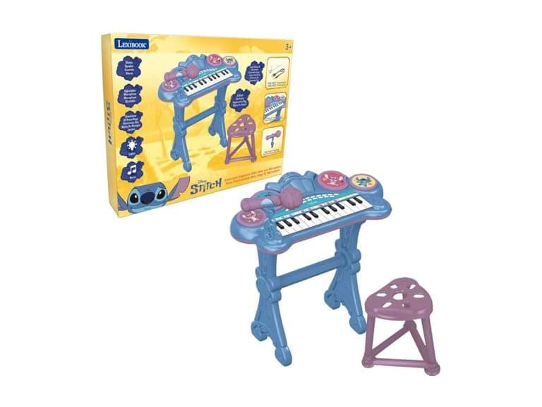 Lexibook, Stitch Electronic Keyboard w Microphone - Image 1