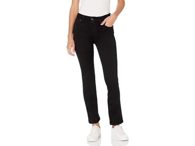 Levi's Women 725 High Rise Bootcut Jeans Soft Black (Stretch - Image 1