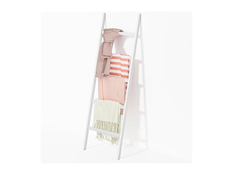 Bamboo Blanket Ladder, 5-Layer Towel - Image 1