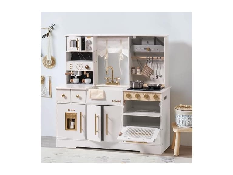 ROBUD Wooden Play Kitchen Set - Image 1