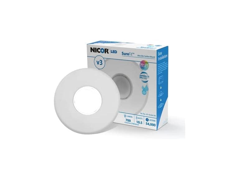 SureFit(v3) LED Flush Mount Ceiling Light, 3000K - Image 1