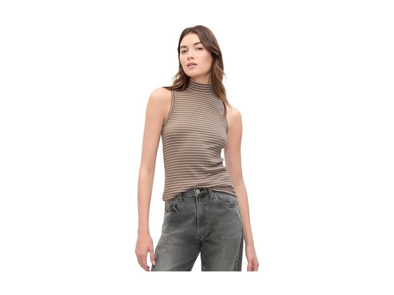 GAP Women Sleeveless Mockneck Tank - Image 1