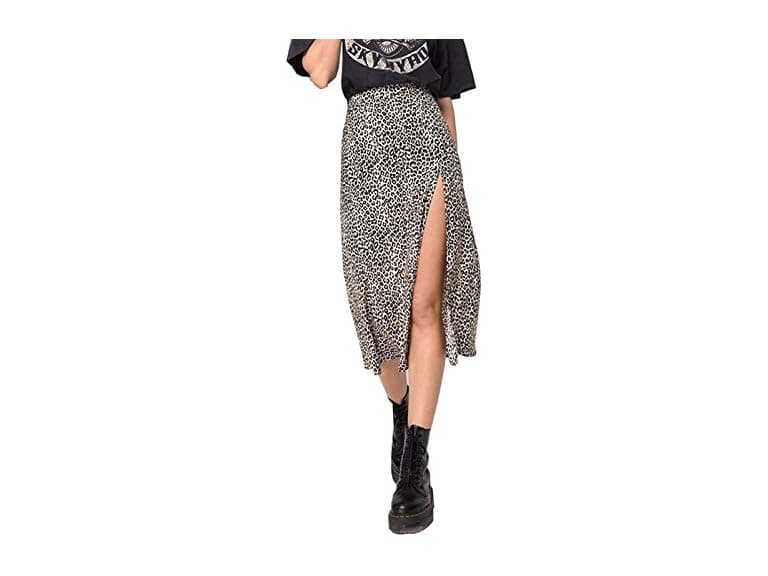 SSPalu Women (S) Casual High Waist Boho Side Skirt - Image 1