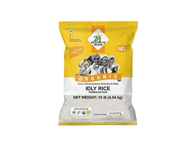 24 Mantra Organic Idly Rice 10 Lb - Image 1
