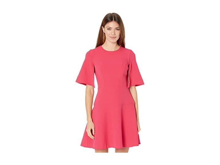 Vince Camuto Women (10) Split Sleeve Fit-and-Flare - Image 1