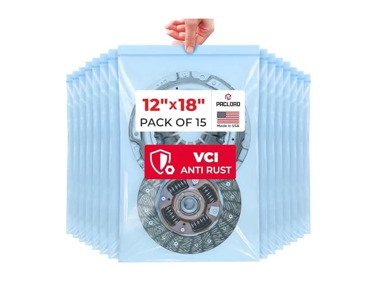 VCI Reclosable Poly Bags 12" x 18", Pack of 15 - Image 1