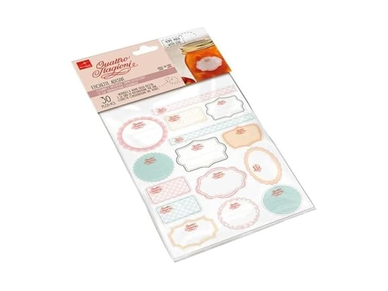 QUATTRO STAGIONI Adhesive Labels Kit, 30 Pieces - Image 1