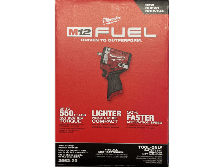 Milwaukee 2562-20 - M12 Stubby 3/8 Impact Wrench - Image 1