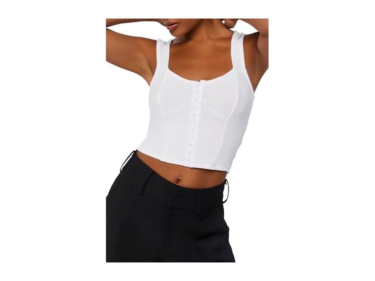 Forever 21 Ribbed Bustier Crop Top - Image 1