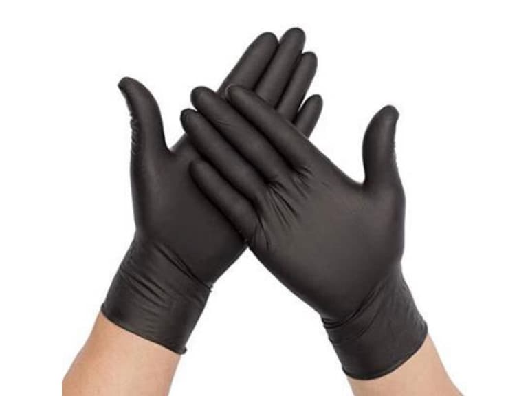 2000 Ct 4Mil Black Nitrile Gloves (XS) - Image 1