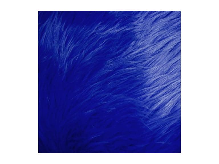Fabric Express Royal Blue Shag Faux Fur Fabric 60" Wide - Image 1