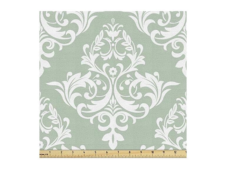 Ambesonne Damask Fabric by The Yard, - Image 1