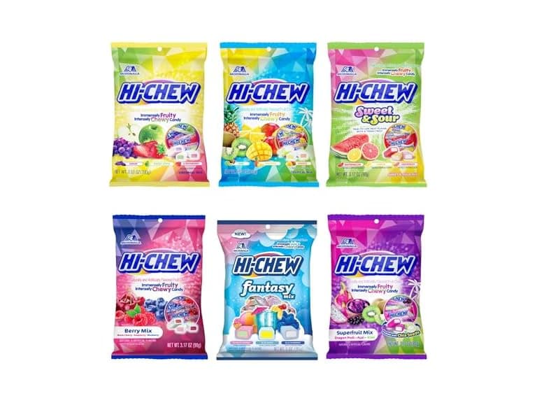 HI-CHEW Variety Mix, Pack of 6 Bags - 17 Flavors - Image 1