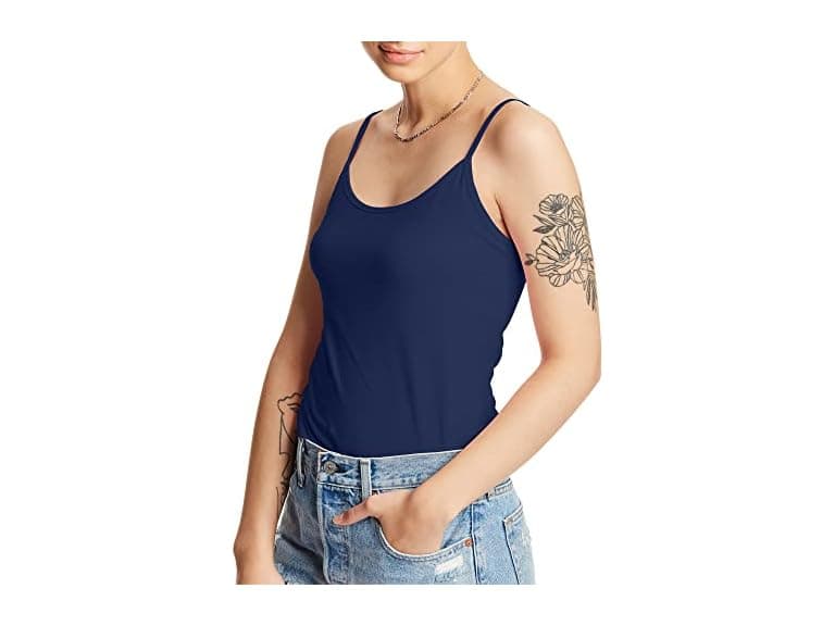 Hanes Women (XXL) Stretch Cotton Built-in Shirt - Image 1