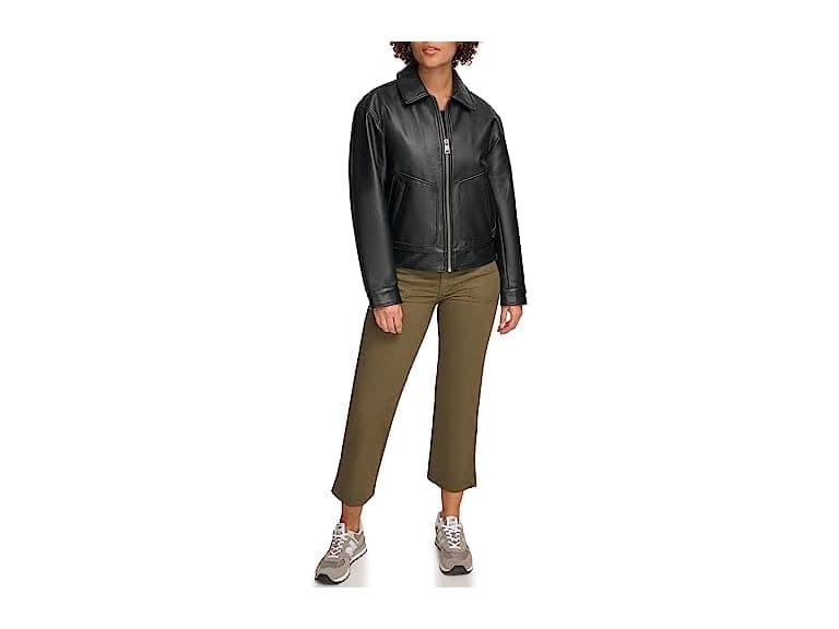Levi's Women Faux Leather Lightweight Dad Jacket - Image 1