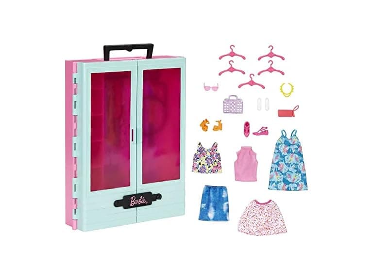 Barbie Closet Playset with 3 Outfits - Image 1