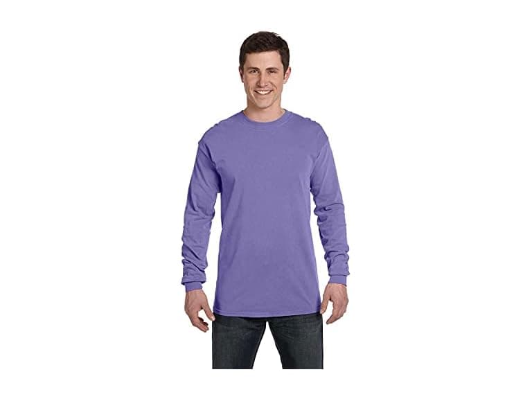 Comfort Colors Men (XL) Adult Long Tee Violet - Image 1
