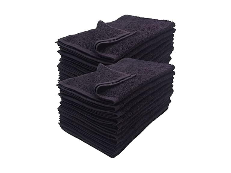 Towel Supercenter 16X26 Black Bleach Proof - Image 1