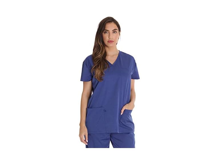 Just Love Women (M) Stretch Solid Tops Galaxy Blue - Image 1