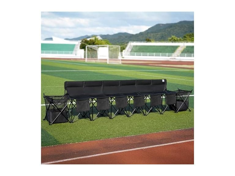 EVER ADVANCED 6 Seats Folding Soccer Team Bench - Image 1