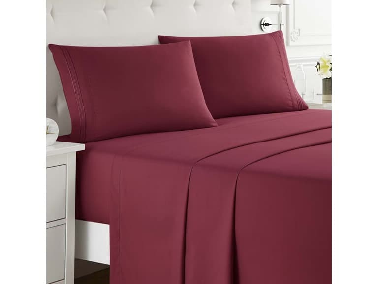 Clara Clark Premier 1800 Series 4 Piece Cal King Sheet Set - Image 1