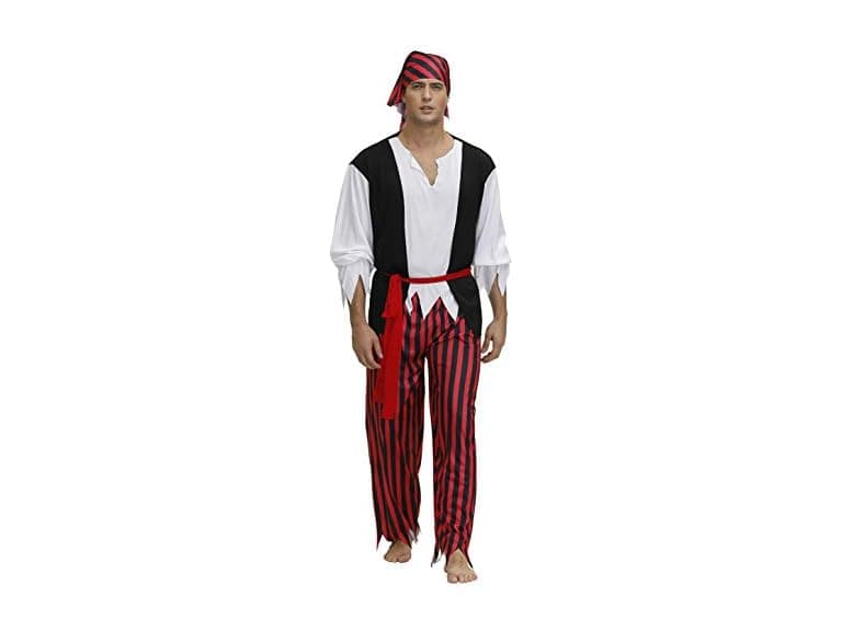 Grebrafan Men's (XL) Pirate Costume Halloween - Image 1